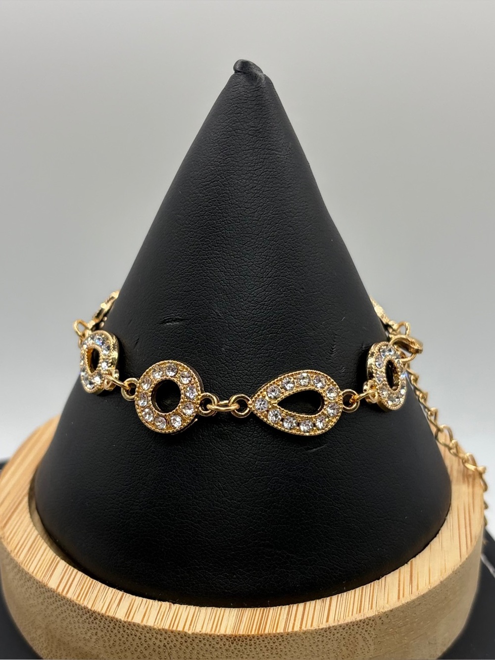 Gold Crystal Link Bracelet